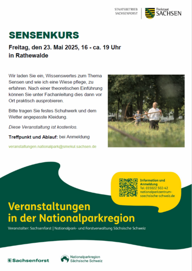 Flyer zum Sensenkurs