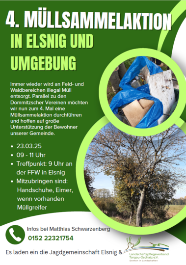 Müllsammelaktion Flyer