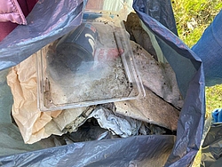 Beispiel eines gefüllten Müllsack